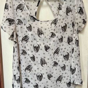 Torrid Size 0 Skull Top